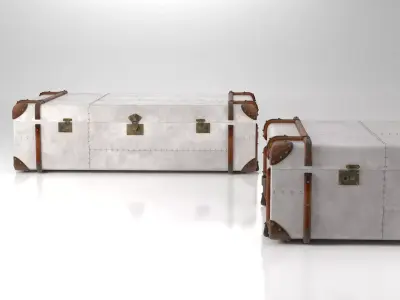 Metal Trunk Table 3D model