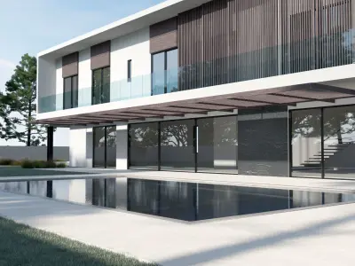 Modern Building 2 3D model purchase