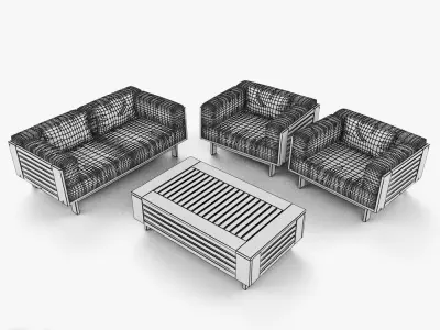 Skargaarden Falsterbo exterior lounge set 3D model