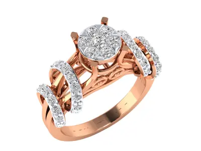  Women Ring Render 3dm STL MTL SLC JCD OBJ FBX Details 3D print model buy