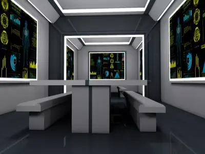 Dining Room interior 3D model