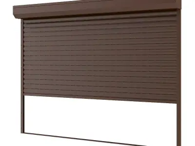 Wide Roller Shutters 3D model