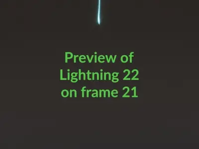 Animated Lightning v22 Low-poly 3D model