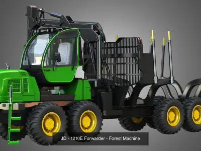 Forest Machines  5 in 1 3D Model Pack
