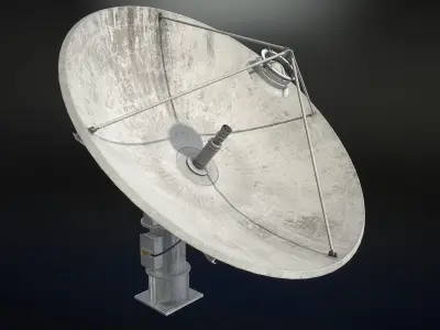 Satellite Dish Low-poly 3D model