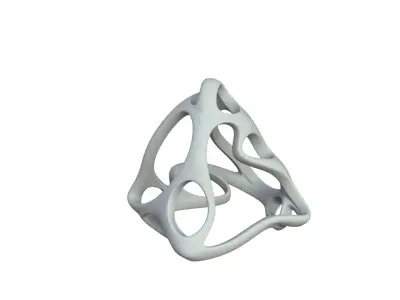 SciFi Cube Object No 63995 Low Poly Shape Low-poly 3D model