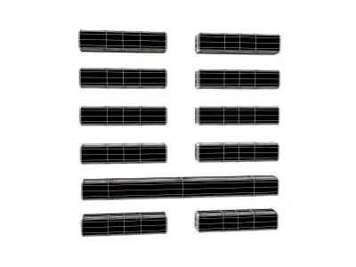 I Ching Hexagrams 7 shi v1 001 Low-poly 3D model