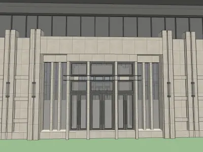 office entertainment building 3d model 3D model