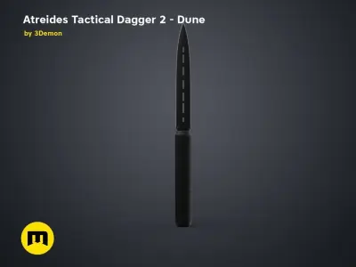Atreides Tactical Dagger 2 - Dune 3D print model