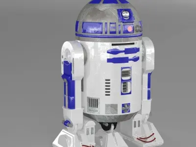 R2 D2 obj 3D model