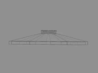 Eternal Flame of Uzbekistan with Animated Fire 3D model