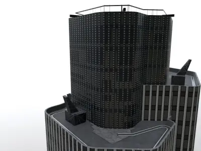 London Tower 42 Low-poly 3D model