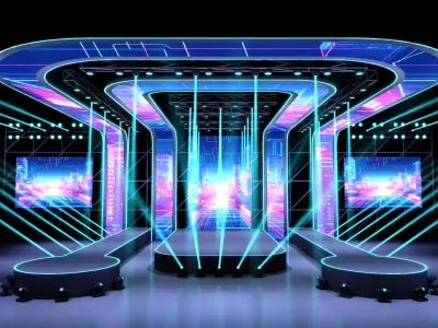 Concert stage 04 design 3D model