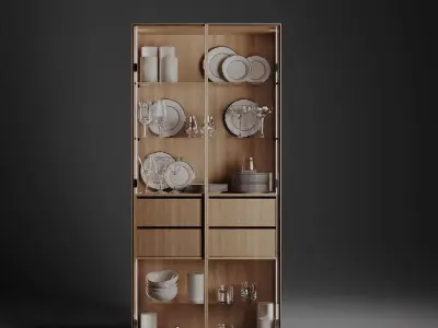 3d Cabinet model with backlight 3D model