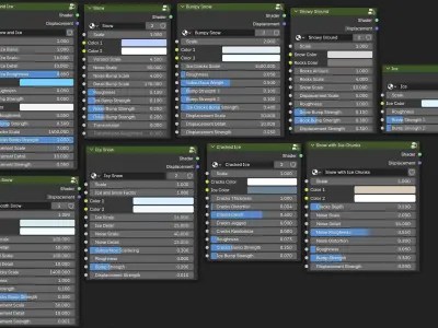 Snow Generator - Geometry Nodes 3D model