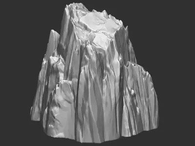 3D Mountain rock Zbrush sculpt 3D model