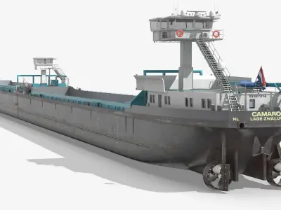  Camaro V Long Cargo Vessel Dutch Flag Gray Rigged 