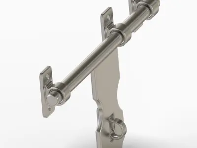 Sliding Door Bolt Latch 3D print model