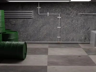 Tunnel Room 3D model