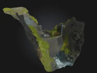 Bridge Over Calm Waters  Tranquil Structure Model for Landscape 3D model