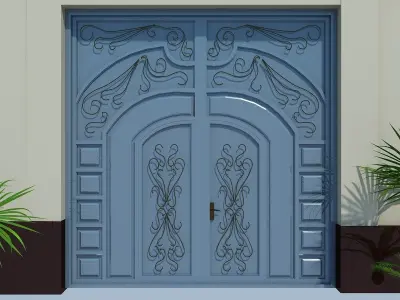 Metal gate 3D model