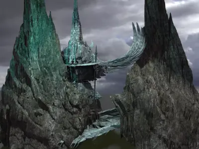 Arch Angel Michael Cliffs 3D model