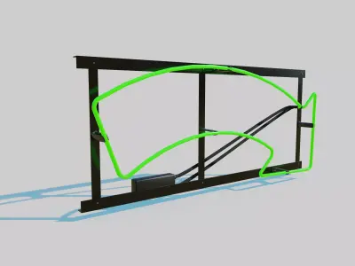 Neon Green Arrow 3D model