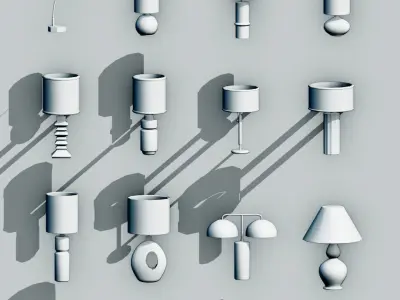 LIGHTING COLLECTION PACK Low-poly 3D model