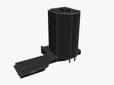 133 Mary Street Low-poly 3D model