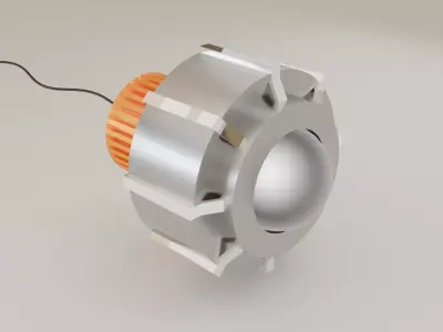  High Power LED Low-poly 3D model