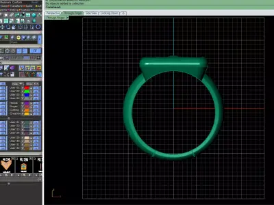 Core Frame  gold Ring 3D print model