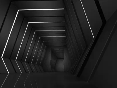 Sci Fi Tunnel 3D model 26