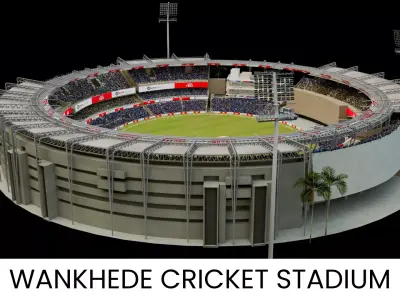 3D Wankhede Cricket Stadium 3D model