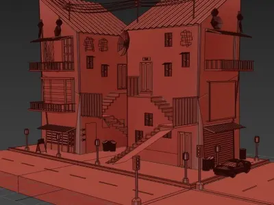 MiNi CiTy Low-poly 3D model purchase