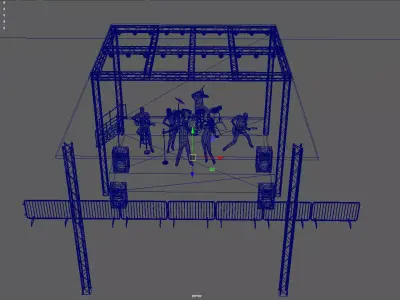  A High-Energy Music Concert Experience Low-poly 3D model