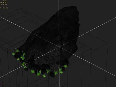 Explore the mountains - Rock 06 3D model