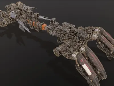 scifi-model535 sci - fi robot 3D model