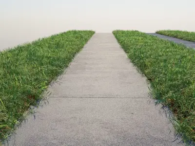 Tileable Photorealistic Sidewalks - 2-Pack A Low-poly 3D model
