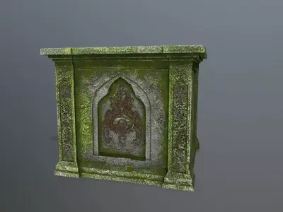 column  Low-poly 3D model