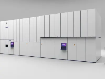 ASML EXE 5000 EUV Lithography machine Low-poly 3D model
