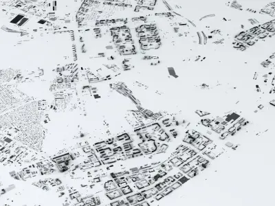 Volgograd Streets and Buildings 3D model