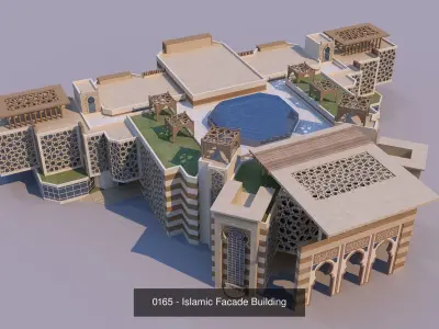 11 Modern Islamic Buildings - Bundle 3D Model Pack