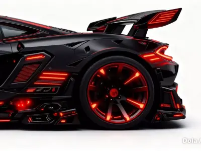 Vehiculo futurista deportivo modelo 3d 3D model