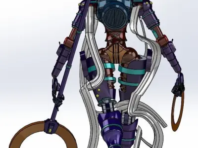 Lancer-SSC Black Witch Articulated 3D print model