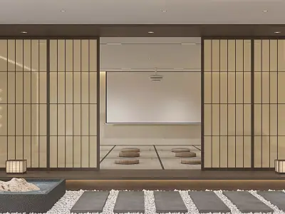 Japanese office Interior 3D model