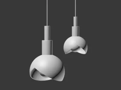 Modern Pendant Light suspension 3D model