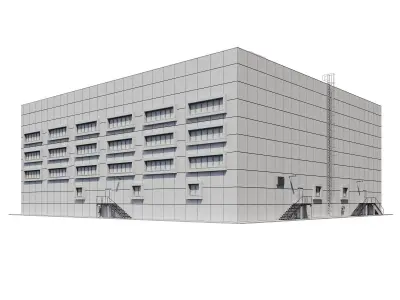 Administration building V2 3D model