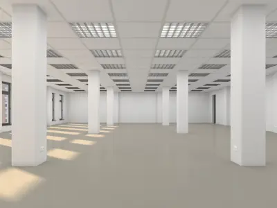 Empty Office Floor 3D model