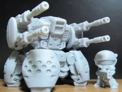 CHIBI-TECH SD - RIOT CHASSIS  3D print model