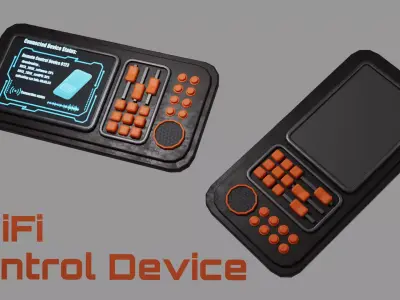 SciFi Controler Device Low-poly 3D model